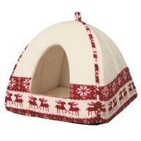 Trixie Christmas Santa Cuddly Cave Suitable For Small Dogs and Cats