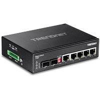 trendnet 6 port hardened industrial gigabit din rail switch