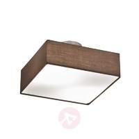 Trendy Embassy fabric ceiling light in brown