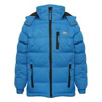 Trespass boys long sleeve detachable hood three zip pockets padded jacket - Blue