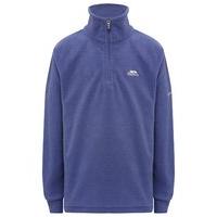 Trespass girls long sleeve half zip front Airtrap technology pull on fleece - Purple