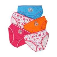 Trolls multi colour character print bow applique pure cotton pull on briefs - Multicolour