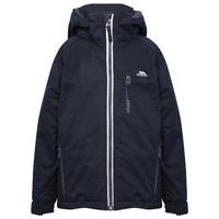 Trespass padded long sleeve waterproof windproof reflective zip through hooded jacket - Navy