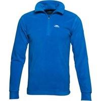 trespass boys masonville 12 zip micro fleece electric blue