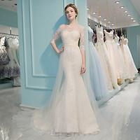 trumpet mermaid wedding dress classic timeless chic modern court train ...