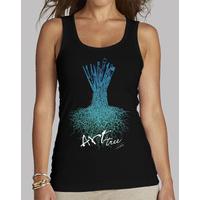 tree brushes / woman without sleeves, black