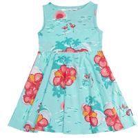 Tropical Girls Dress - Blue quality kids boys girls