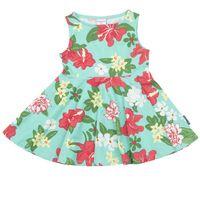 tropical summer baby dress turquoise quality kids boys girls