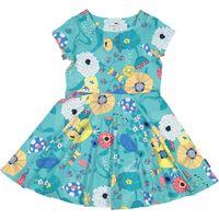 tropical print kids dress turquoise quality kids boys girls