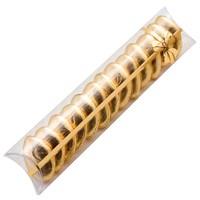 transparent and gold favour tube