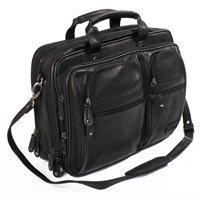 TRAVELLER OVERNIGHT LAPTOP BRIEFCASE In Black by Adventure Avenue