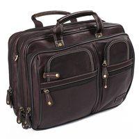 traveller overnight laptop briefcase in brown by adventure avenue