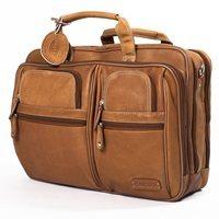 traveller overnight laptop briefcase in tan by adventure avenue