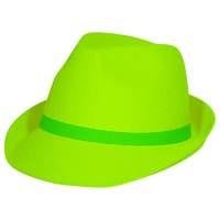 Trilby Hat Neon Green