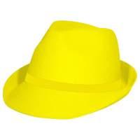 Trilby Hat Neon Yellow