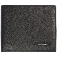 trussardi 1da720nero210636 mens purse wallet in black