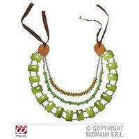 Tribal Necklace With Green Gemstones Roman Jewellery For Fancy Dress Costumes
