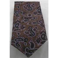 trend of london brown and purple paisley tie