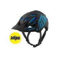 Troy Lee Designs A1 MIPS Classic Helmet | Black/Blue - M/L