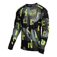 troy lee moto mtb jersey 2017 chop block grey xlarge