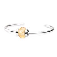 Trollbeads Bangle Yellow Prism Silver