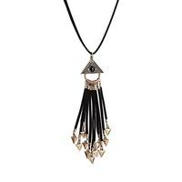 Tribal-Inspired Fringe Necklace