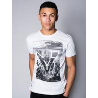 tri city nyc t shirt in white dissident