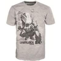 transformers fall of cybertron grimlock medium t shirt grey ge1623m