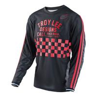 Troy Lee Super Retro MTB Jerseys - 2017 - Check / Black / Red / 2XLarge