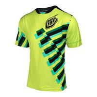 troy lee skyline force mtb jersey 2017 fluro yellow 2xlarge