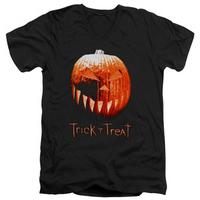 trick r treat pumpkin v neck