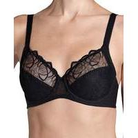 Triumph Flower Passione Wired Black Bra