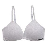 Triangle Cup Bras, Wireless Cotton