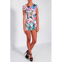 Tropical Floral Print Playsuit