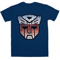 transformers t shirt distressed symbol