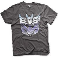 transformers t shirt distressed decepticon shield