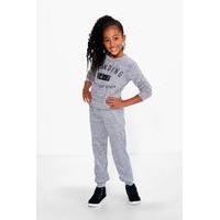 Trending Knitted Tracksuit - grey