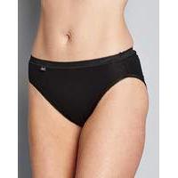 Triumph Sloggi Tai 3Pk Hi Leg Briefs Blk