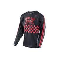 Troy Lee Designs Super Retro Long Sleeve Jersey | Black/Red - S