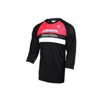 troy lee designs sprint youth sram racing long sleeve jersey blackred  ...