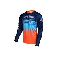 troy lee designs sprint starburst short sleeve jersey blueorange m