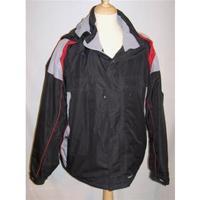 Trespass Black/Grey & Red Hooded Jacket Size XL