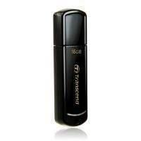 Transcend JetFlash 350 (16GB) USB 2.0 Flash Drive (Black)