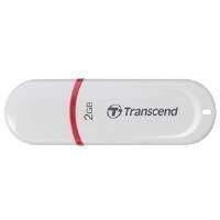 Transcend JetFlash 330 2GB USB 2.0 Flash Drive (White/Red)