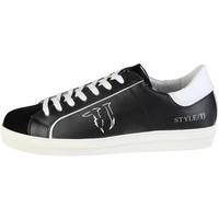 trussardi 77s040xx 19 black mens shoes trainers in black