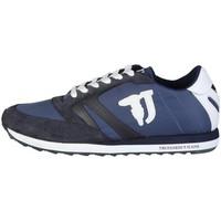 trussardi 77s605 248 blu blu wh mens shoes trainers in blue