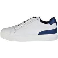 Trussardi 77S607_148_WHITE-BLU men\'s Shoes (Trainers) in white