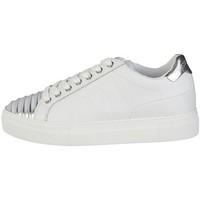 trussardi 79s607 112 white silver womens shoes trainers in white