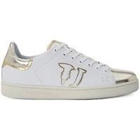 trussardi 01 printed womens shoes trainers in white