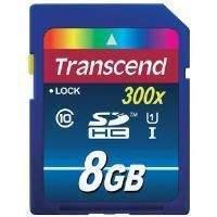 transcend uhs i 300x premium 8gb secure digital high capacity flash ca ...